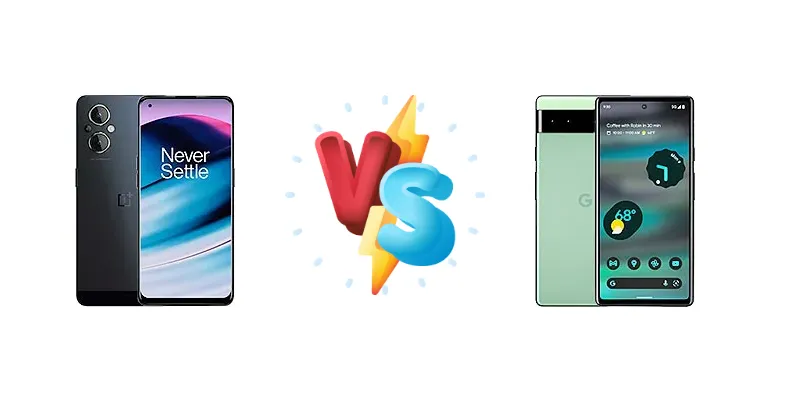 OnePlus Nord N20 5G vs Google Pixel 6a