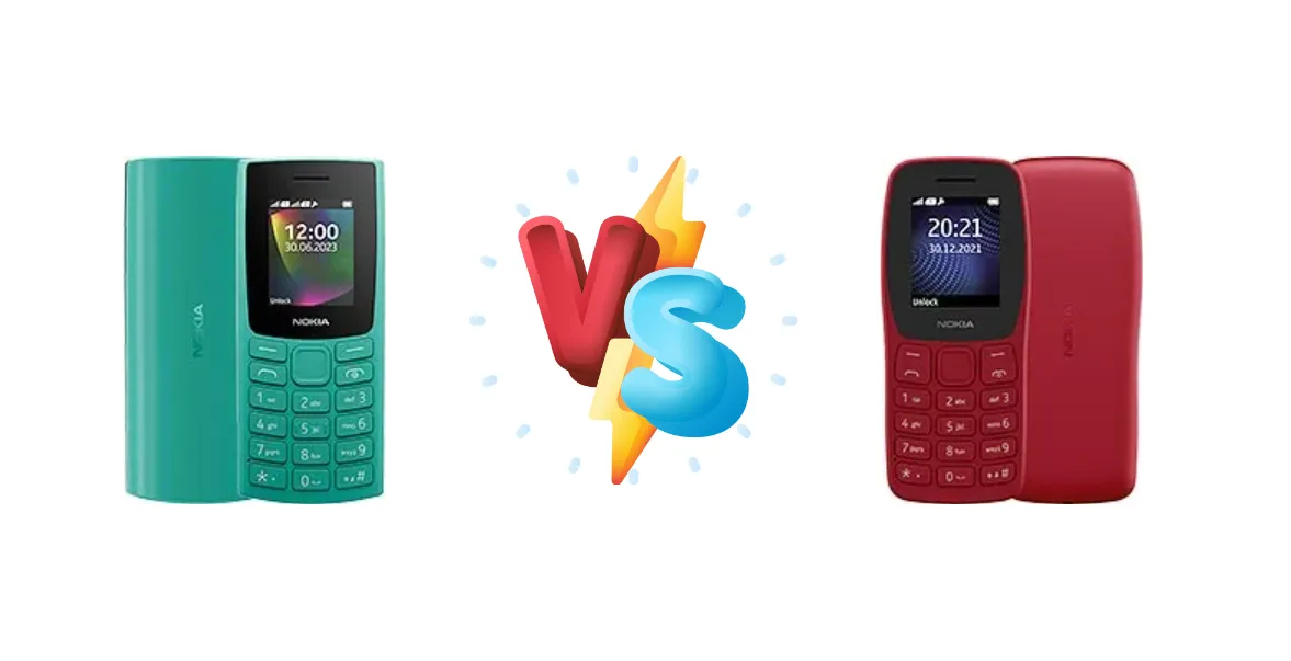 Nokia 106 (2023) vs Nokia 105+ (2022)