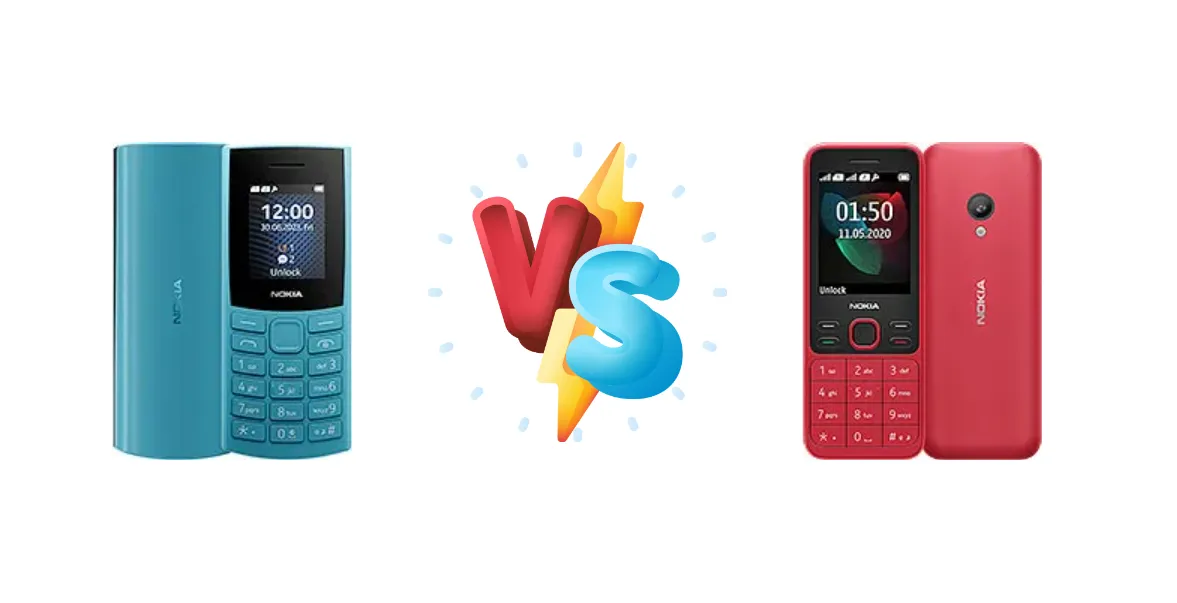 Nokia 105 4G (2023) vs Nokia 150 (2020)
