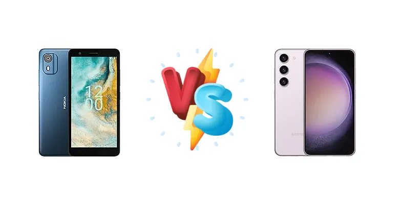 Nokia C02 vs Samsung Galaxy S23