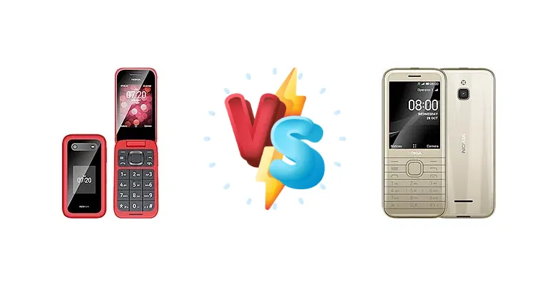 Nokia 2780 Flip vs Nokia 8000 4G