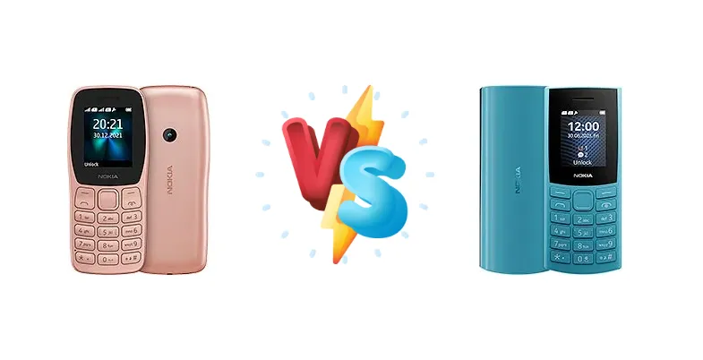 Nokia 110 (2022) vs Nokia 105 4G (2023)