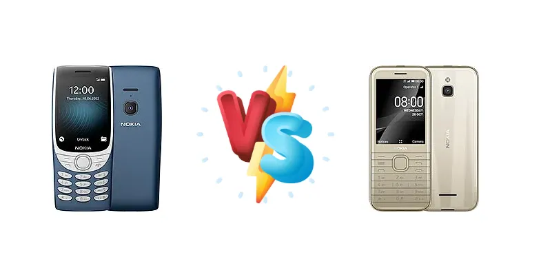 Nokia 8210 4G vs Nokia 8000 4G