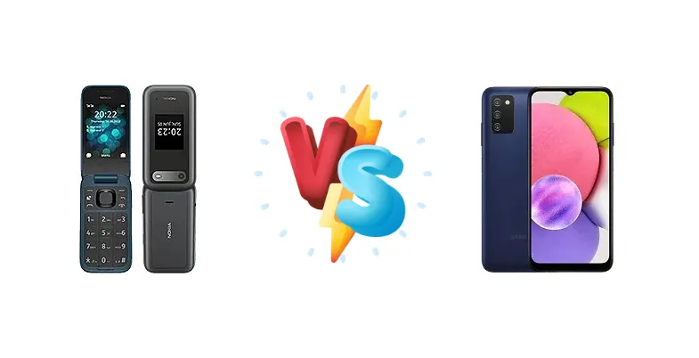 Nokia 2760 Flip vs Samsung Galaxy A03s