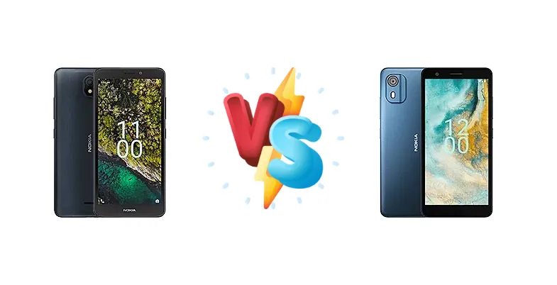 Nokia C100 vs Nokia C02