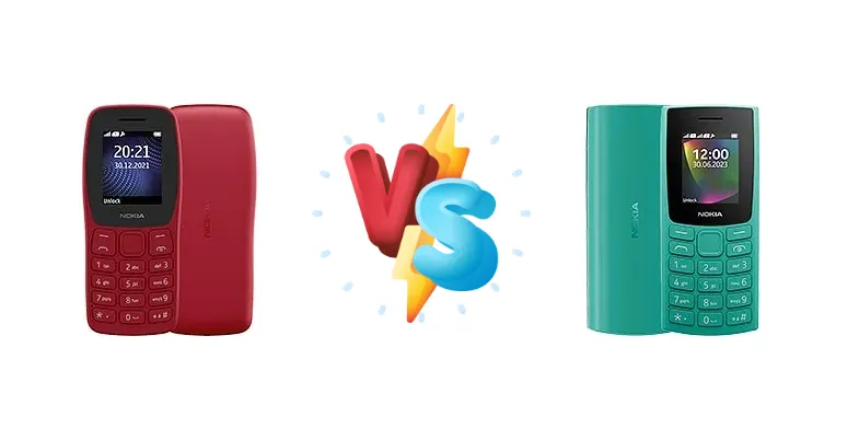 Nokia 105+ (2022) vs Nokia 106 (2023)