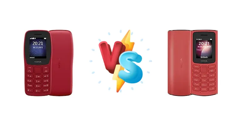 Nokia 105+ (2022) vs Nokia 105 4G