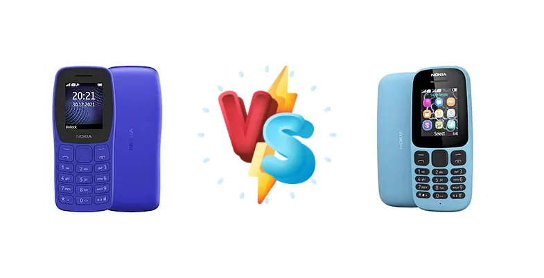 Nokia 105 (2022) vs Nokia 105 (2017)