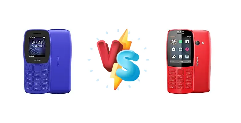 Nokia 105 (2022) vs Nokia 210