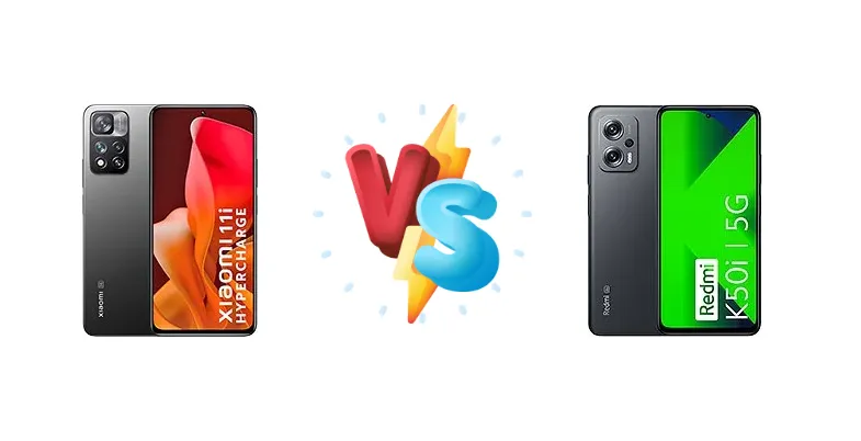 Xiaomi 11i HyperCharge 5G vs Xiaomi Redmi K50i