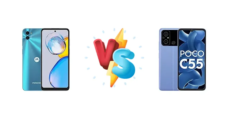 Motorola Moto E32 (India) vs Xiaomi Poco C55