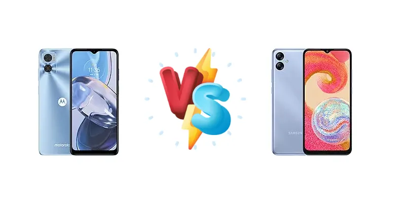 Motorola Moto E22 vs Samsung Galaxy A04e