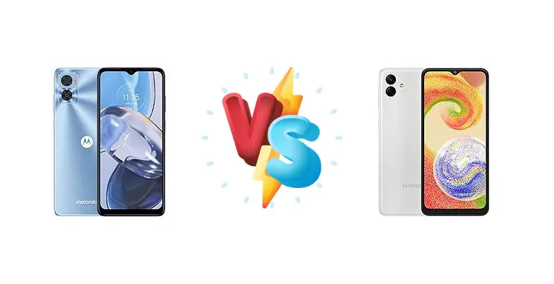 Motorola Moto E22 vs Samsung Galaxy A04