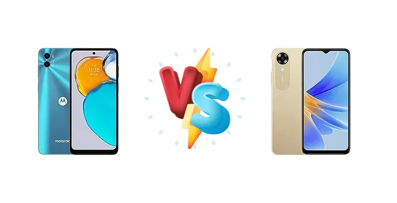 Motorola Moto E22s vs Oppo A17k
