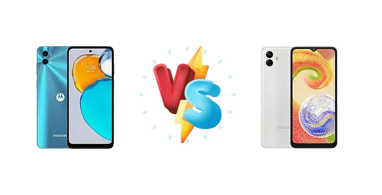 Motorola Moto E22s vs Samsung Galaxy A04