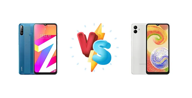 Lava Z3 vs Samsung Galaxy A04