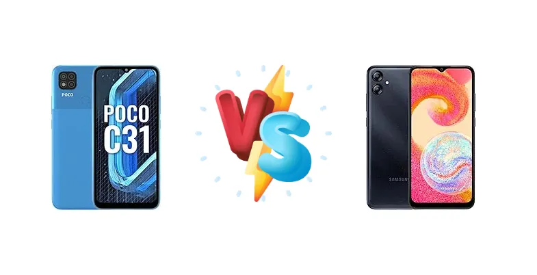 Xiaomi Poco C31 vs Samsung Galaxy M04