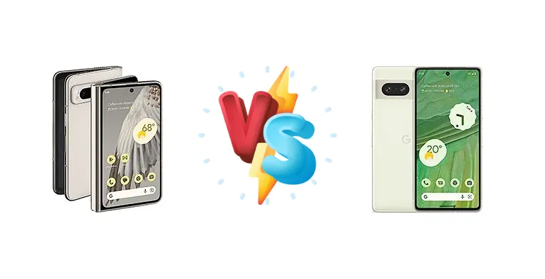 Google Pixel Fold vs Google Pixel 7