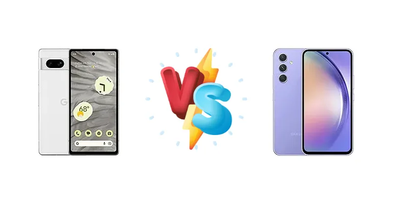 Google Pixel 7a vs Samsung Galaxy A54