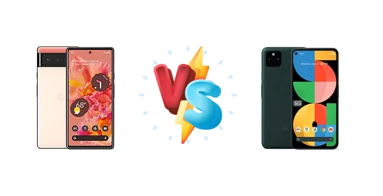 Google Pixel 6 vs Google Pixel 5a 5G
