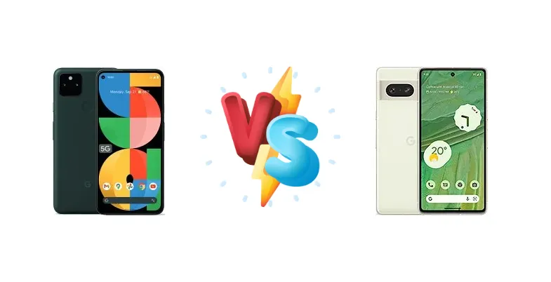 Google Pixel 5a 5G vs Google Pixel 7