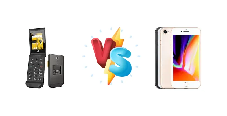 Cat S22 Flip vs Apple iPhone 8