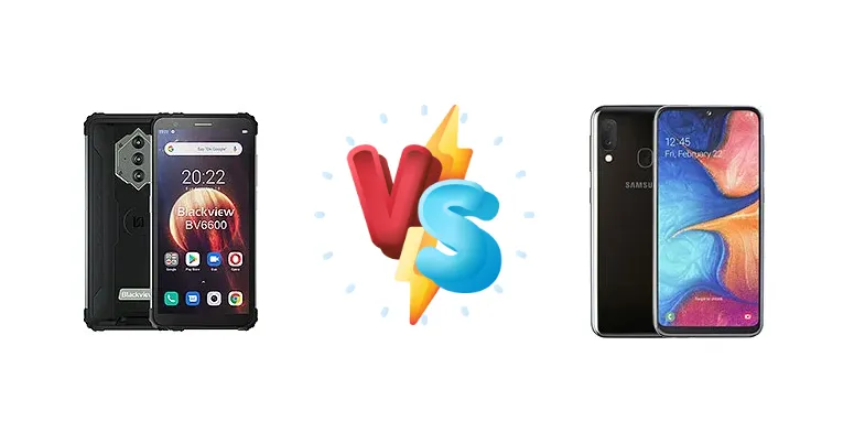 Blackview BV6600 vs Samsung Galaxy A20e