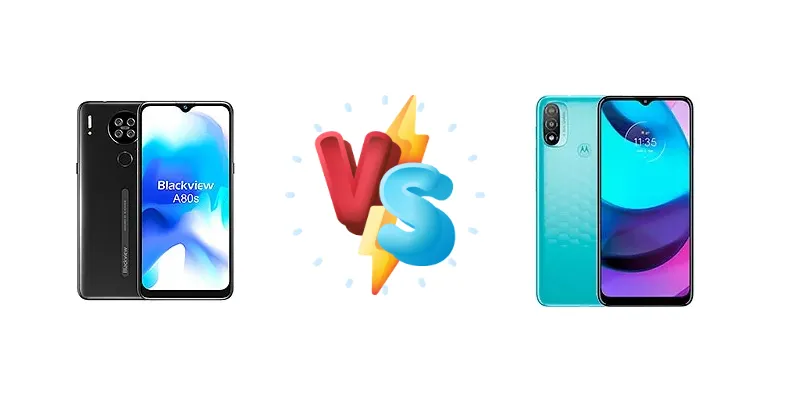 Blackview A80s vs Motorola Moto E20