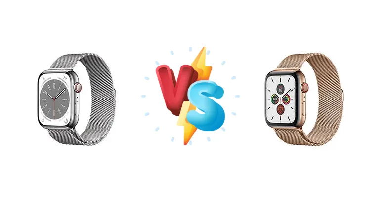 Apple Watch Series 8 vs Apple Watch Series 5