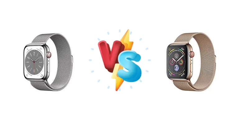 Apple Watch Series 8 vs Apple Watch Series 4