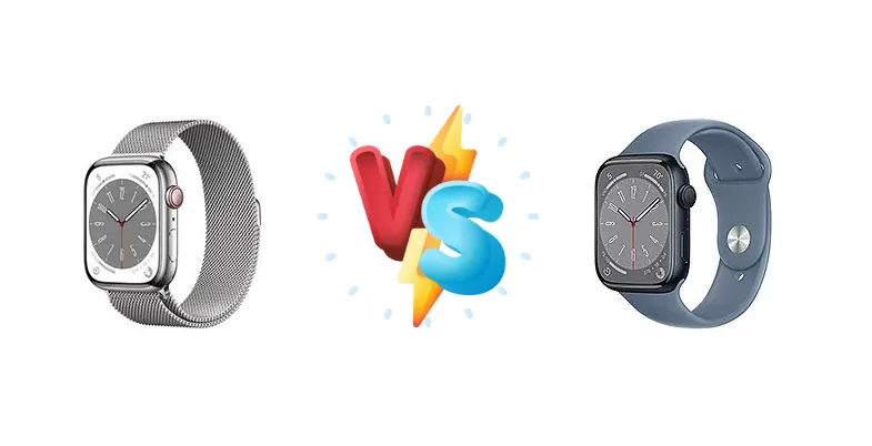Apple Watch Series 8 vs Apple Watch Series 8 Aluminum