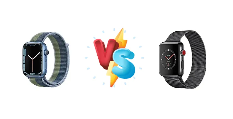 Apple Watch Series 7 Aluminum vs Apple Watch Series 3