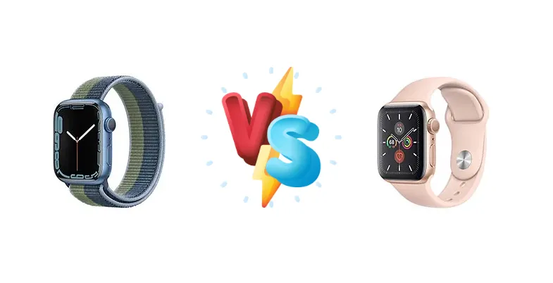 Apple Watch Series 7 Aluminum vs Apple Watch Series 5 Aluminum