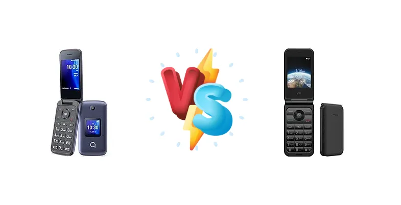 alcatel Go Flip 4 vs ZTE Cymbal 2