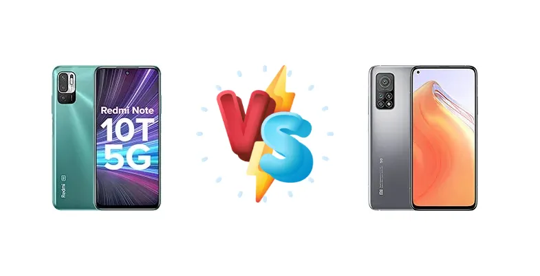 Xiaomi Redmi Note 10T 5G vs Xiaomi Mi 10T 5G