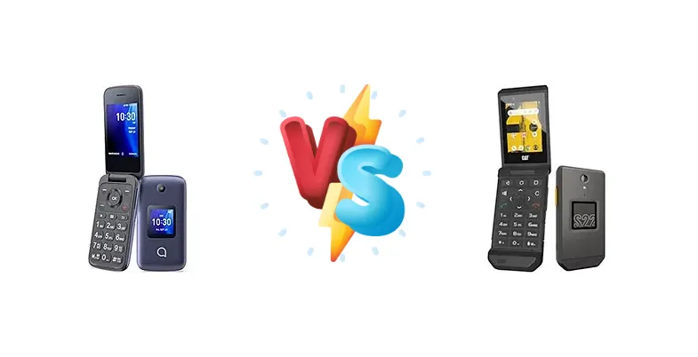 alcatel Go Flip 4 vs Cat S22 Flip