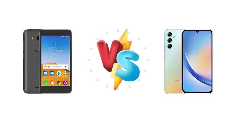 alcatel Tetra vs Samsung Galaxy A34