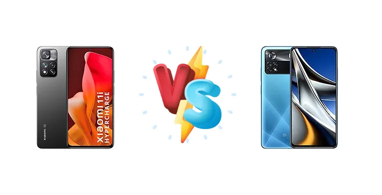 Xiaomi 11i HyperCharge 5G vs Xiaomi Poco X4 Pro 5G