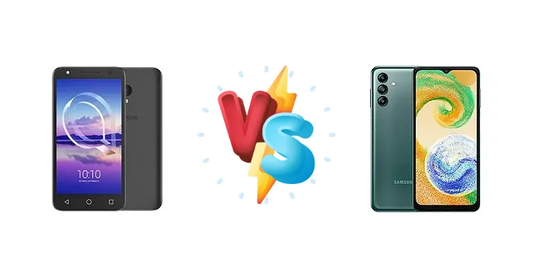 alcatel U5 HD vs Samsung Galaxy A04s
