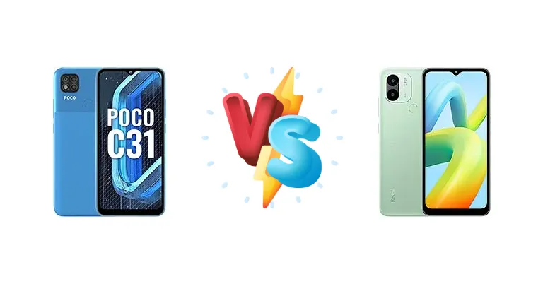 Xiaomi Poco C31 vs Xiaomi Redmi A1+