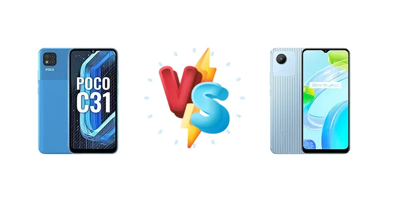 Xiaomi Poco C31 vs Realme C30