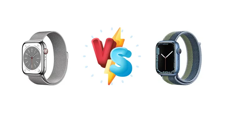Apple Watch Series 8 vs Apple Watch Series 7 Aluminum