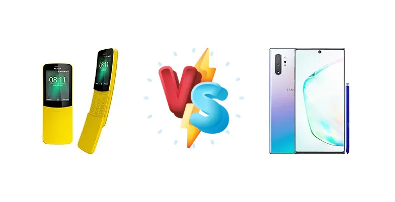 Nokia 8110 4G vs Galaxy Note10+: Epic Showdown