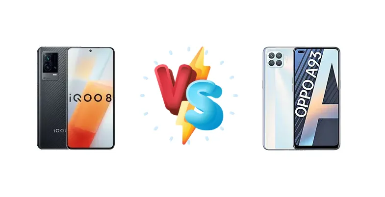 vivo iQOO 8 vs Oppo A93