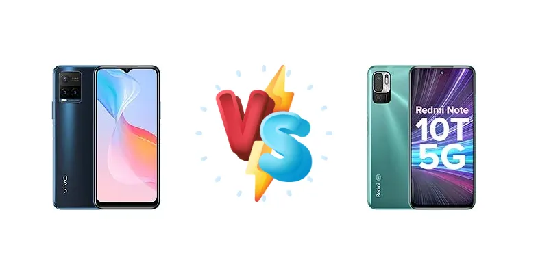 vivo Y21t (India) vs Xiaomi Redmi Note 10T 5G