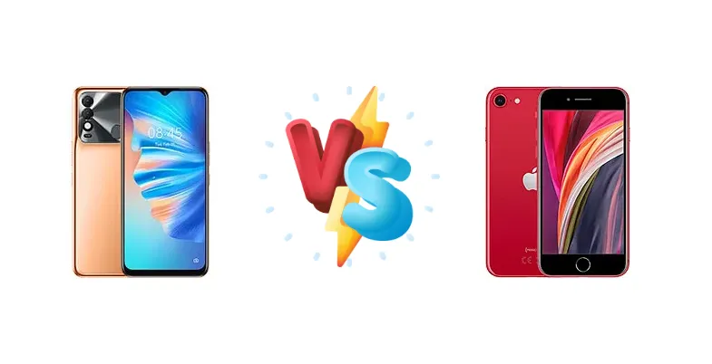 Tecno Spark 8T vs Apple iPhone SE (2020)