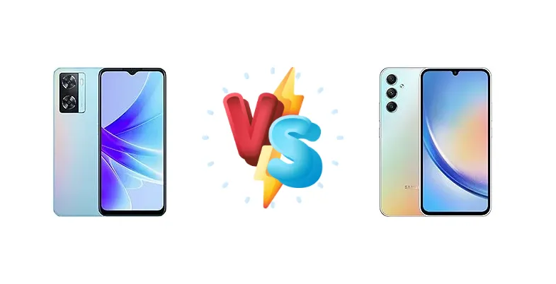 Oppo A57s vs Samsung Galaxy A34