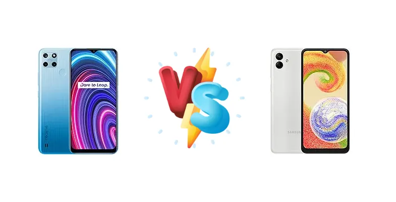 Realme C25Y vs Samsung Galaxy A04