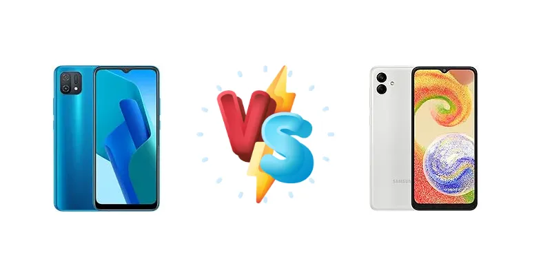 Oppo A16e vs Samsung Galaxy A04