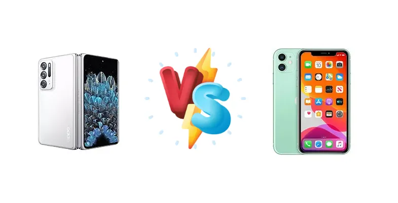 Oppo Find N vs Apple iPhone 11